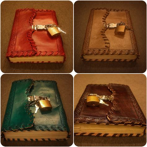 Image result for Leather Journal with Lock and Key