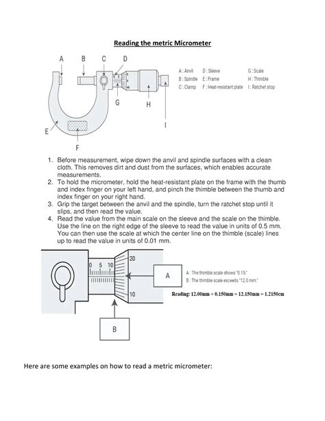 Image result for Metric Micrometer Tutorial