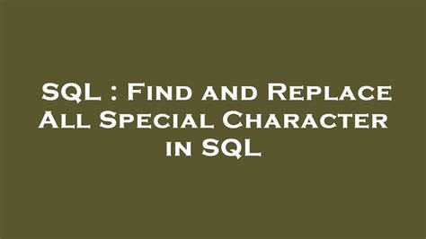 Toradh íomhá ar SQL Find and Replace