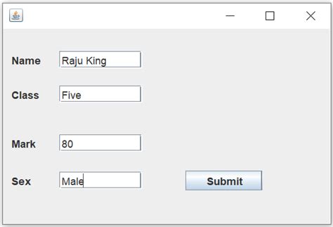 Toradh íomhá ar Insert Design Java Swing Inspiration