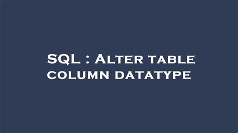 Image result for Test SQL> Alter