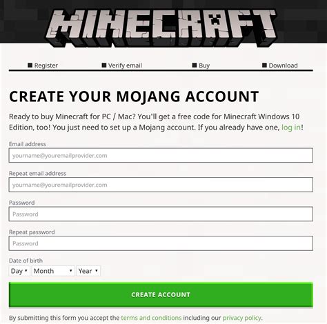 Image result for Mojang Account