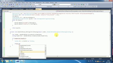 Toradh íomhá ar C# Web Application with Grid