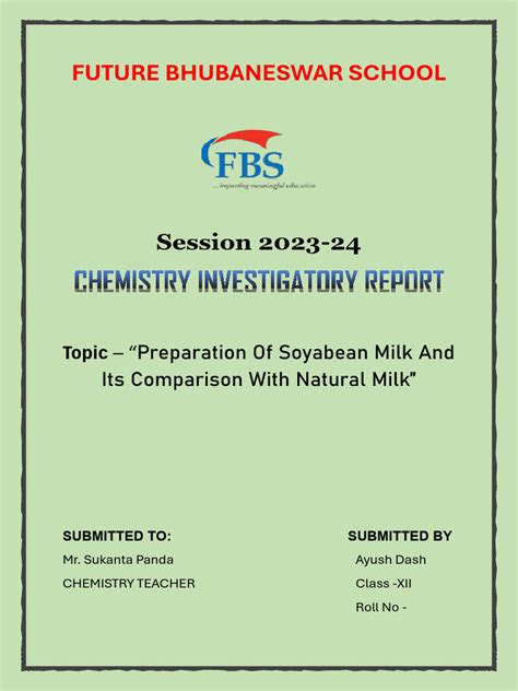 Image result for Chemistry Report