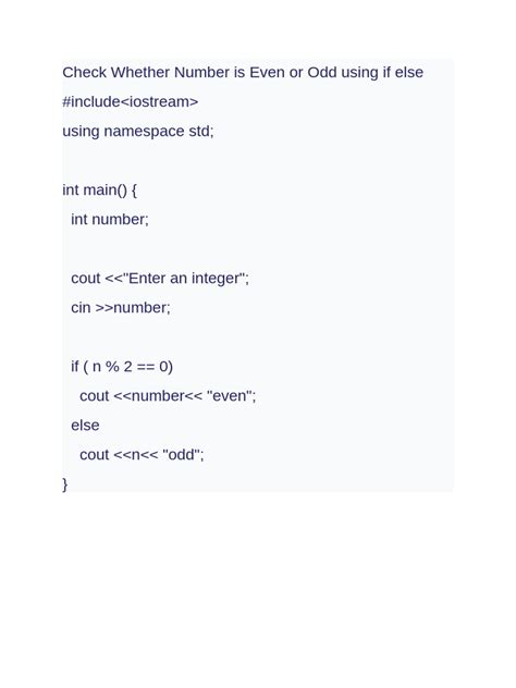 Image result for If Else for Identifying Odd and Even