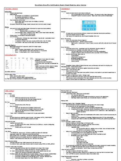 Image result for Snowflake SQL Cheat Sheet PDF
