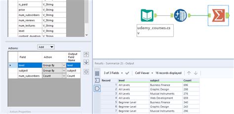 Afbeeldingsresultaten voor Alteryx Summarize Tool