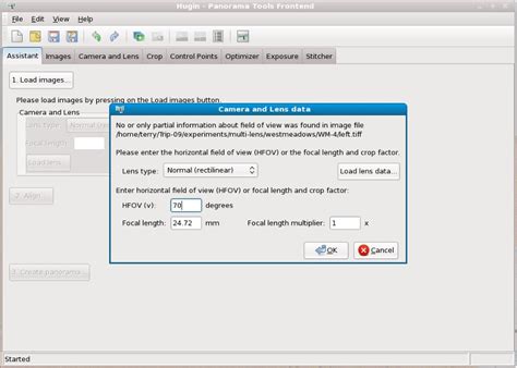 Hugin Tutorial に対する画像結果