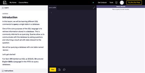Codecademy SQL に対する画像結果