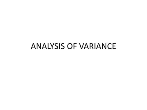 Simple Analysis of Variance に対する画像結果