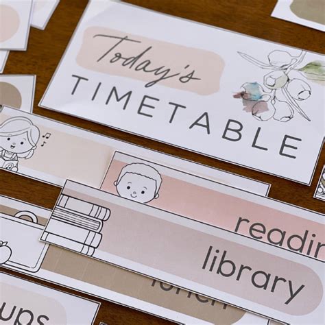 Afbeeldingsresultaten voor Classroom Timetable