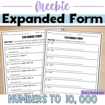 Image result for 4th Grade Expanded Form