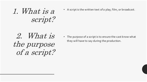Image result for Scripting Meaning
