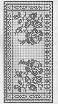 Image result for Filet Crochet House Charts