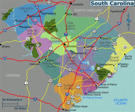 Image result for SC State Map