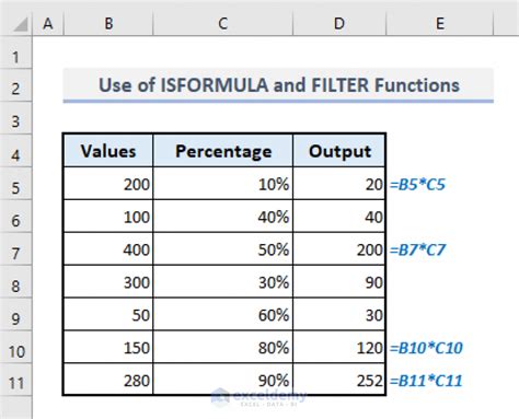 Image result for Formula Filter Array in Excel to Show All