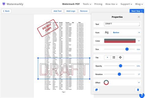 Image result for How to Watermark in Exce