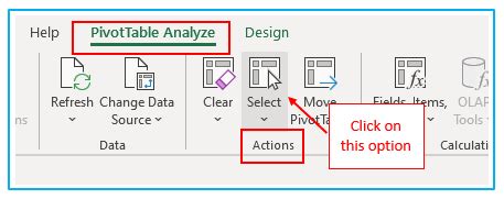 How to Remove PivotTable Column Labels Example に対する画像結果