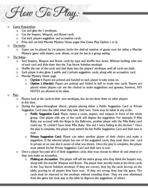 Image result for Clue Themed Murder Mystery Script