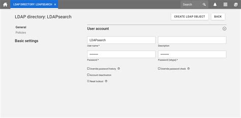 LDAP User に対する画像結果