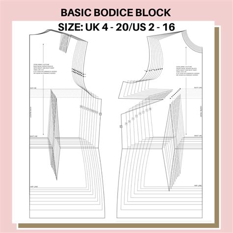 Image result for Bodice Block Pattern