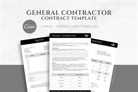 Image result for General Contractor Contract Template