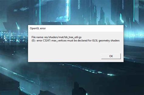 Image result for OpenGL Error Could Not Init Game