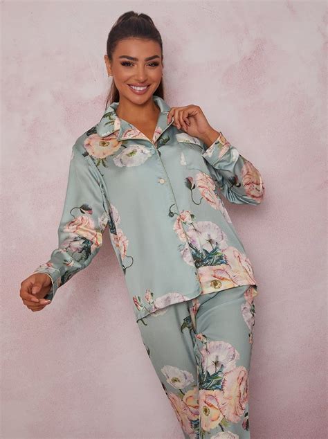 Image result for Green Floral Pyjamas