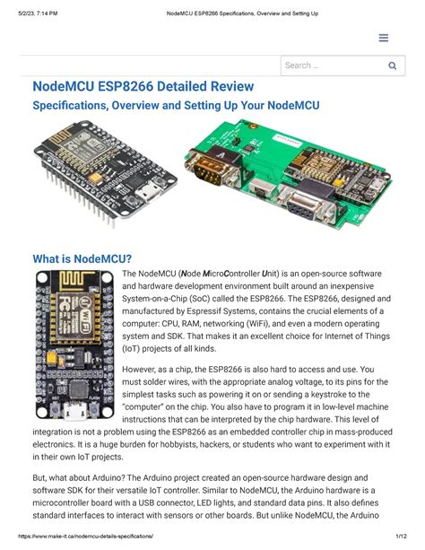 Image result for Node MCU Esp8266mod