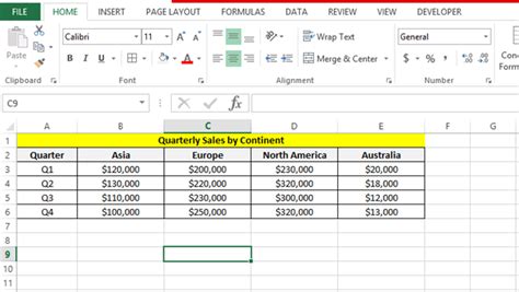 Create Quartrely Charts in Excel に対する画像結果