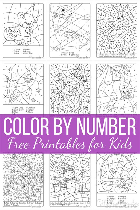 Image result for Color by Number for Kids