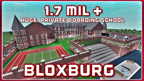 Huge private high school with dorms | 1.7 mil | Bloxburg |Roblox | Tour ...