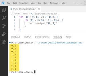 Afbeeldingsresultaten voor How to Do a for Loop in PowerShell
