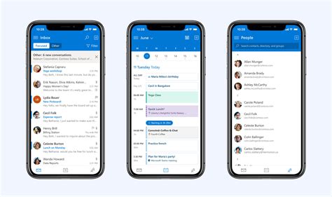 Toradh íomhá ar Outlook App iPhone