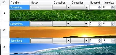 Image result for DataGridView Cell and Row