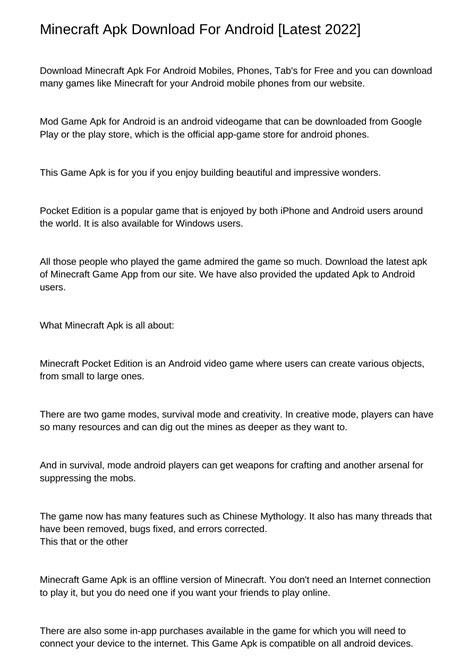 Toradh íomhá ar Minecraft New Update Apk