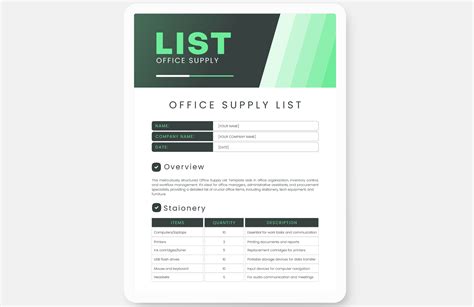 Image result for Free PDF LST Template