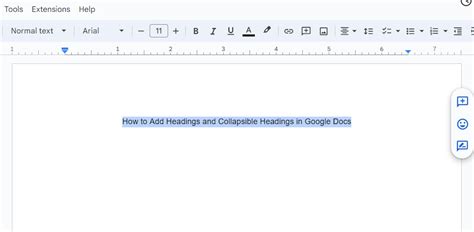 Image result for How to Create Headings in Google Docs