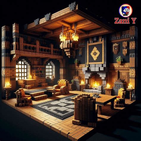 Minecraft Medieval Castle Room Design に対する画像結果