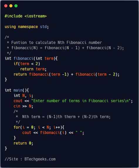 Image result for Fibonacci Series in C Using Loop