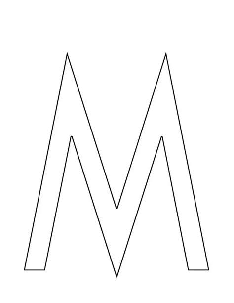 Printable Alphabet Letter M Template に対する画像結果