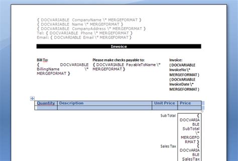 Toradh íomhá ar Docx4j Word Template Example in Spring Boot