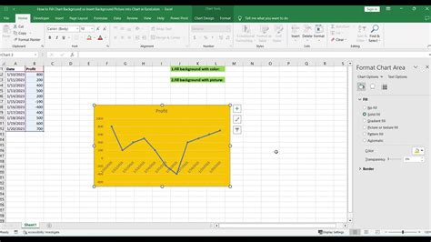 Image result for Embed a Chart On a Background in Excel