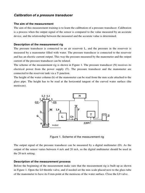 Calibration of A Pressure Transducer | PDF | Pressure Measurement ...
