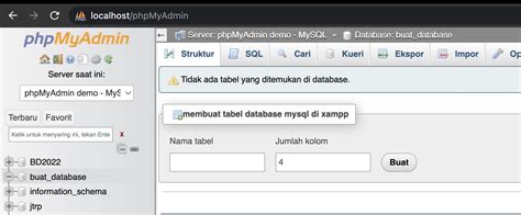 MySQL in Xampp 3.3-க்கான படிம முடிவு