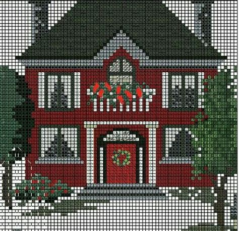 Image result for Christmas House Cross Stitch Patterns