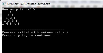 Write a Program for Pascal Triangle in C に対する画像結果