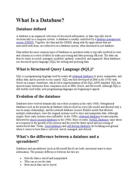 Image result for What a Database