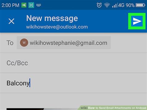 Image result for Android Email Attatchment