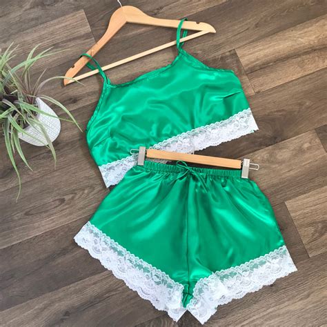 Image result for Green Floral Pyjamas